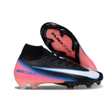 Nike Zoom Mercurial Superfly X Elite FG Shoes Black White Pink
