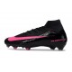 Nike Zoom Mercurial Superfly X Elite FG Shoes Black Pink