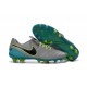 New 2016 Nike Tiempo Legend 6 FG Leather Football Cleats White Blue Black