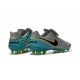 New 2016 Nike Tiempo Legend 6 FG Leather Football Cleats White Blue Black