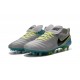 New 2016 Nike Tiempo Legend 6 FG Leather Football Cleats White Blue Black