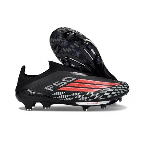 adidas F50 + FG LL Soccer Cleat Black Red