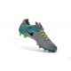 New 2016 Nike Tiempo Legend 6 FG Leather Football Cleats White Blue Black