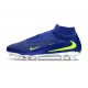 Nike Phantom 6 High Elite FG Cleat Blue Yellow