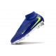Nike Phantom 6 High Elite FG Cleat Blue Yellow
