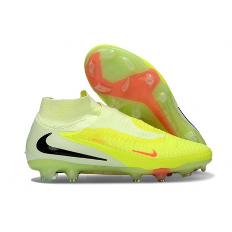 Nike Phantom 6 High Elite FG Cleat Green Yellow