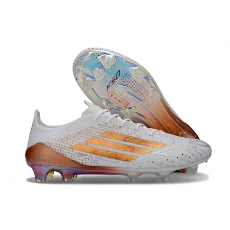 adidas F50 Elite Firm Ground Boots White Gold