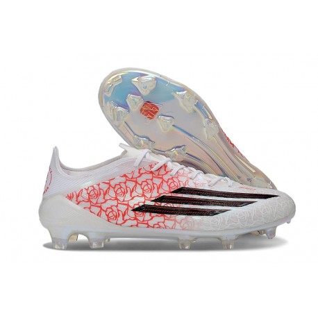 adidas F50 Elite Firm Ground Boots White Black Red