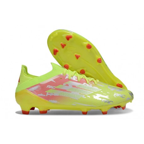 adidas F50 Elite Firm Ground Boots Solar Yellow Red Silver