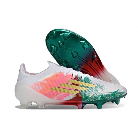 adidas F50 Elite Firm Ground Boots Pink Green Gold