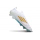 adidas F50 Elite Firm Ground Boots White Green Golden