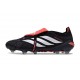 adidas Predator 26 Elite Tongue FG Boots Core Black White Vivid Red