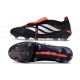 adidas Predator 26 Elite Tongue FG Boots Core Black White Vivid Red
