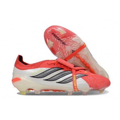 adidas Predator 26 Elite Tongue FG Lucid Red Core Black Footwear White