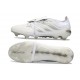 adidas Predator 26 Elite Tongue FG Boots White Silver