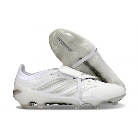adidas Predator 26 Elite Tongue FG Boots White Silver