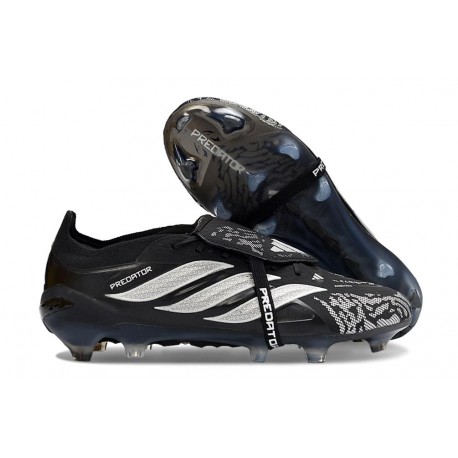 adidas Predator 26 Elite Tongue FG Boots Black Silver