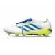 adidas Predator 26 Elite Tongue FG Boots White Blue Yellow