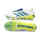 adidas Predator 26 Elite Tongue FG Boots White Blue Yellow