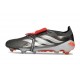 adidas Predator 26 Elite Tongue FG Boots Iron Metal White Lucid Red