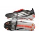 adidas Predator 26 Elite Tongue FG Boots Iron Metal White Lucid Red