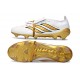 adidas Predator 26 Elite Tongue FG Boots White Met Gold