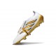 adidas Predator 26 Elite Tongue FG Boots White Met Gold