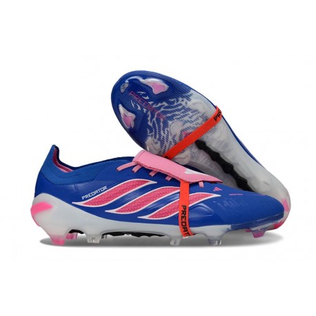 adidas Predator 26 Elite Tongue FG Boots Blue Pink