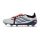 adidas Predator 26 Elite Tongue FG Boots White Black Crimson