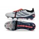 adidas Predator 26 Elite Tongue FG Boots White Black Crimson