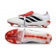 adidas Predator 26 Elite Tongue FG Boots White Black Red