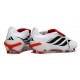 adidas Predator 26 Elite Tongue FG Boots White Black Red