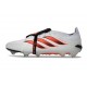 adidas Predator 26 Elite Tongue FG Boots White Red