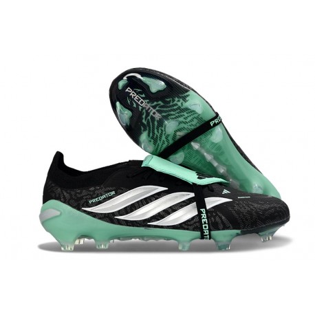 adidas Predator 26 Elite Tongue FG Boots Black White Green