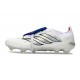 adidas Predator 26 Elite Tongue FG Boots White Silver Blue