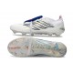 adidas Predator 26 Elite Tongue FG Boots White Silver Blue