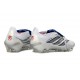 adidas Predator 26 Elite Tongue FG Boots White Silver Blue