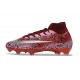 Nike Air Zoom Mercurial Superfly 10 Elite FG Safari Red Silver