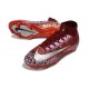Nike Air Zoom Mercurial Superfly 10 Elite FG Safari Red Silver