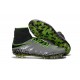 New 2016 Nike Hypervenom Phantom II FG ACC Neymar Cleat Pure Platinum Black Green