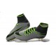 New 2016 Nike Hypervenom Phantom II FG ACC Neymar Cleat Pure Platinum Black Green