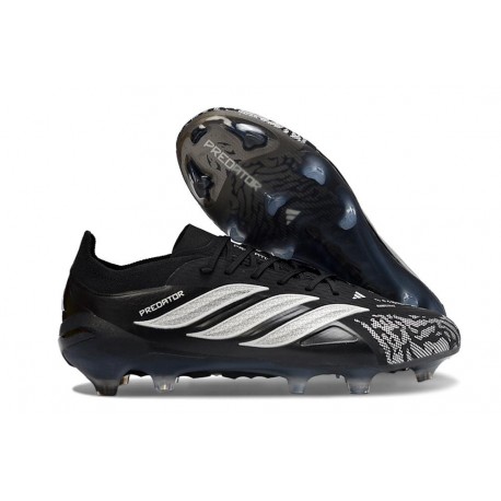Adidas Predator 26 Low Elite FG Cleat Black White