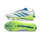 Adidas Predator 26 Low Elite FG Cleat White Blue