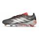 Adidas Predator 26 Low Elite FG Cleat Finishers Steel - Iron Metal Footwear White Lucid Red