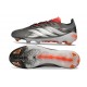 Adidas Predator 26 Low Elite FG Cleat Finishers Steel - Iron Metal Footwear White Lucid Red