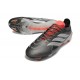 Adidas Predator 26 Low Elite FG Cleat Finishers Steel - Iron Metal Footwear White Lucid Red