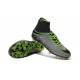 New 2016 Nike Hypervenom Phantom II FG ACC Neymar Cleat Pure Platinum Black Green