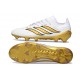 Adidas Predator 26 Low Elite FG Cleat White Gold