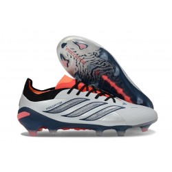 Adidas Predator 26 Low Elite FG Cleat Grey Black