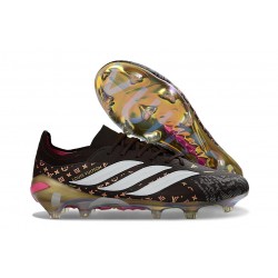 adidas Predator 26 L Elite FG Soccer Boots Black Gold White
